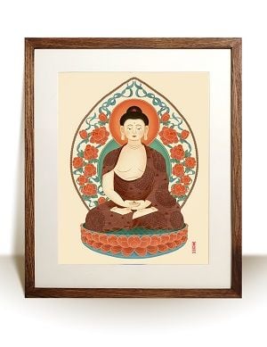 Tranh Bổn Sư Thích Ca Mâu Ni Phật - OBV 01