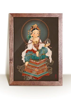 Tranh Quán Thế Âm Bồ Tát - OBV 11