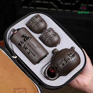 Bộ trà cụ (màu nâu - xách tay) - TN36