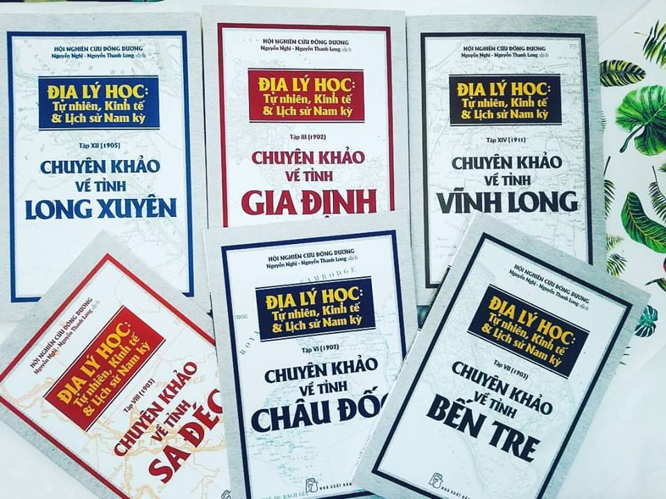 ĐỊA LÝ HỌC: Tự nhiên, Kinh tế và Lịch sử Nam Kỳ - Bộ 6 cuốn