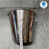 Xô inox 10 lít, 12 lít có quai đựng nước, đựng đá, ướp đồ lạnh, sữa bò,…