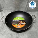 Chảo xào chống dính 2 quai sâu lòng size 36 cm Elmich