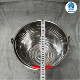 Xô inox 10 lít, 12 lít có quai đựng nước, đựng đá, ướp đồ lạnh, sữa bò,…