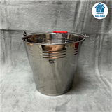 Xô inox 10 lít, 12 lít có quai đựng nước, đựng đá, ướp đồ lạnh, sữa bò,…