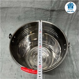 Xô inox 10 lít, 12 lít có quai đựng nước, đựng đá, ướp đồ lạnh, sữa bò,…