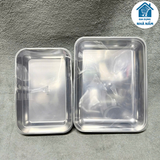 Hộp inox 304 trung + to đựng thực phẩm có nắp đậy