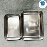 Hộp inox 304 trung + to đựng thực phẩm có nắp đậy