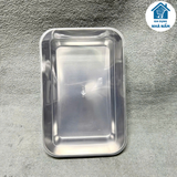 Hộp inox 304 trung + to đựng thực phẩm có nắp đậy