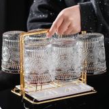 Giá úp cốc mạ vàng tròn, chữ nhật