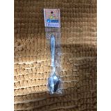Thìa inox cà phê cán ngắn in hoa sen 12.5 x 2.5 cm
