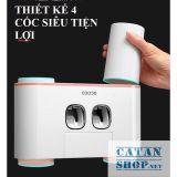 Bộ nhả kem đánh răng 4 cốc Ecoco