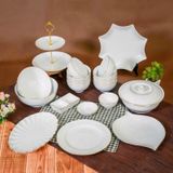 Set 10 chiếc bát cơm sứ trắng viền vàng Bát Tràng