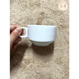 Cốc sứ trắng uống cà phê Bát Tràng
