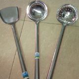 Môi canh inox, môi thủng inox, xẻng inox to đại dùng cho bếp ăn tập thể