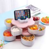 Khay đựng bánh kẹo xoay 1 tầng, 2 tầng