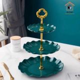Khay nhựa đựng bánh kẹo, hoa quả 3 tầng