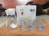 Bộ cốc thủy tinh hoa sen
