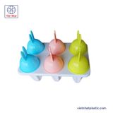 Khuôn làm kem 6 tai thỏ 5616 Việt Nhật