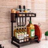 Kệ để gia vị 2 tầng có chỗ để đũa, thìa, dao, thớt