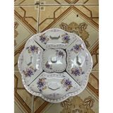 Khay phíp đựng mứt, bánh kẹo tết 5 ngăn tròn và chữ nhật