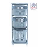 Kệ nhựa 3 tầng đựng đồ đa năng có bánh xe 5567-3 Việt Nhật