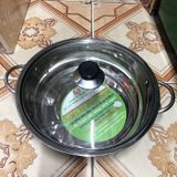 Nồi lẩu inox 28 cm Hoàng Gia