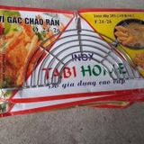 Vỉ gác chảo inox đồ ăn chiên rán ráo mỡ Tabihome