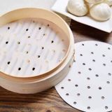 Set 100 tờ giấy nến đục lỗ dùng cho nồi chiên không dầu size 23 cm