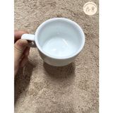 Cốc sứ trắng uống cà phê Bát Tràng