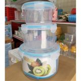 Bộ 3 hộp nhựa tròn 4 khóa 6536 Việt Nhật