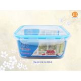 Bộ 3 hộp nhựa chữ nhật 4 khóa 6535 Việt Nhật