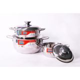 Bộ 3 nồi inox 3 đáy SH335 Sunhouse