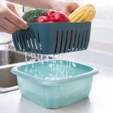 Rổ vuông kèm chậu và nắp đậy