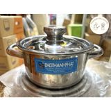 Nồi (xoong) inox dày 2 đáy Bảo Thành Phát đủ kích cỡ