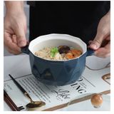 Bát tô sứ ăn mì nắp kính