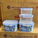 Bộ 3 hộp nhựa đựng thức ăn 6532 Việt Nhật