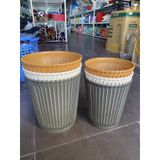 Sọt nhựa đựng rác nhỏ, trung, đại giả mây Việt Nhật