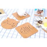 Miếng lót gỗ cách nhiệt (lót nồi, bát nóng)