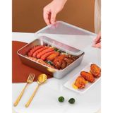 Hộp inox 304 trung + to đựng thực phẩm có nắp đậy