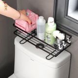 Kệ sắt đen để đồ cài sau toilet