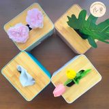 Hộp đựng giấy ăn nắp tre 3050 Song Long