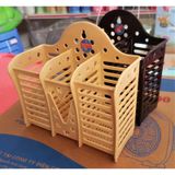 Ống nhựa đựng đũa, thìa, dĩa 3 ngăn 2708 Việt Nhật