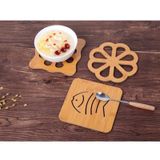 Miếng lót gỗ cách nhiệt (lót nồi, bát nóng)