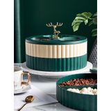 Khay đựng mứt, bánh kẹo Tết 2 tầng