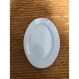 Đĩa phíp bầu dục trắng melamine Fataco HX 13, HX 06