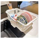 Rổ nhựa úp bát đĩa có khay hứng nước