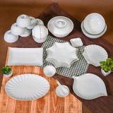 Set 10 chiếc bát cơm sứ trắng viền vàng Bát Tràng