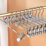 Set 10 móc quần áo bọc nhựa có kẹp 2 đầu giúp giữ form