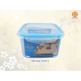 Bộ 3 hộp nhựa vuông 4 khoá 6537 Việt Nhật
