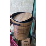 Thùng rác lật nhựa giả gỗ Việt Nhật